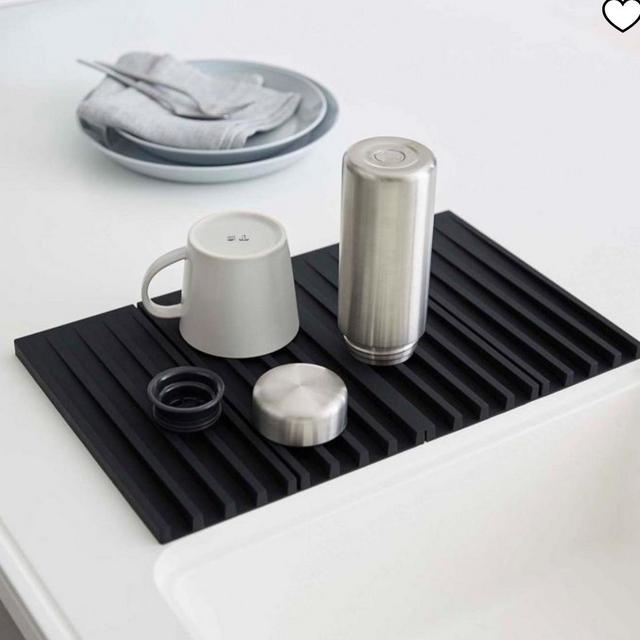 Yamazaki Home - Folding Dish Drainer Mat & Trivet - Silicone