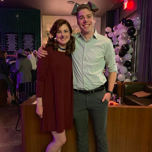 "Lady and the Tramp" at a costume-themed work party