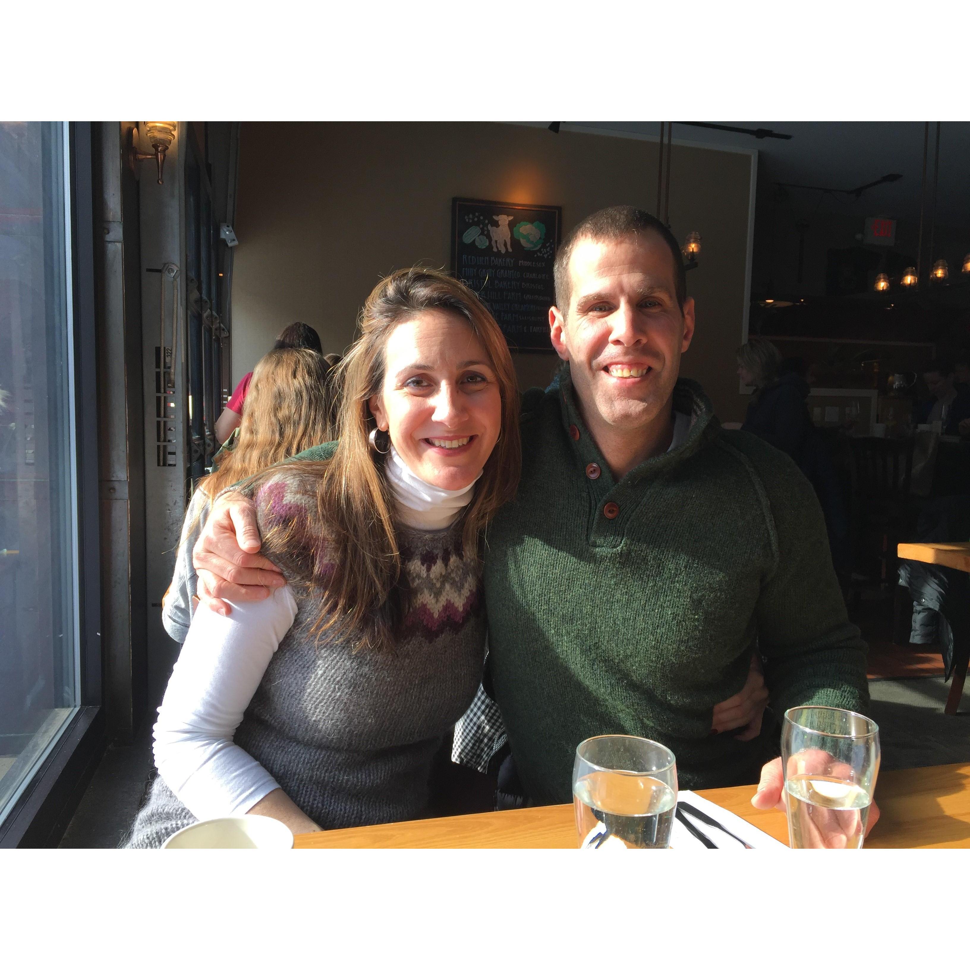 Lunch with Mike & Marissa at The Farmhouse just 2 1/2 hours before the big proposal!