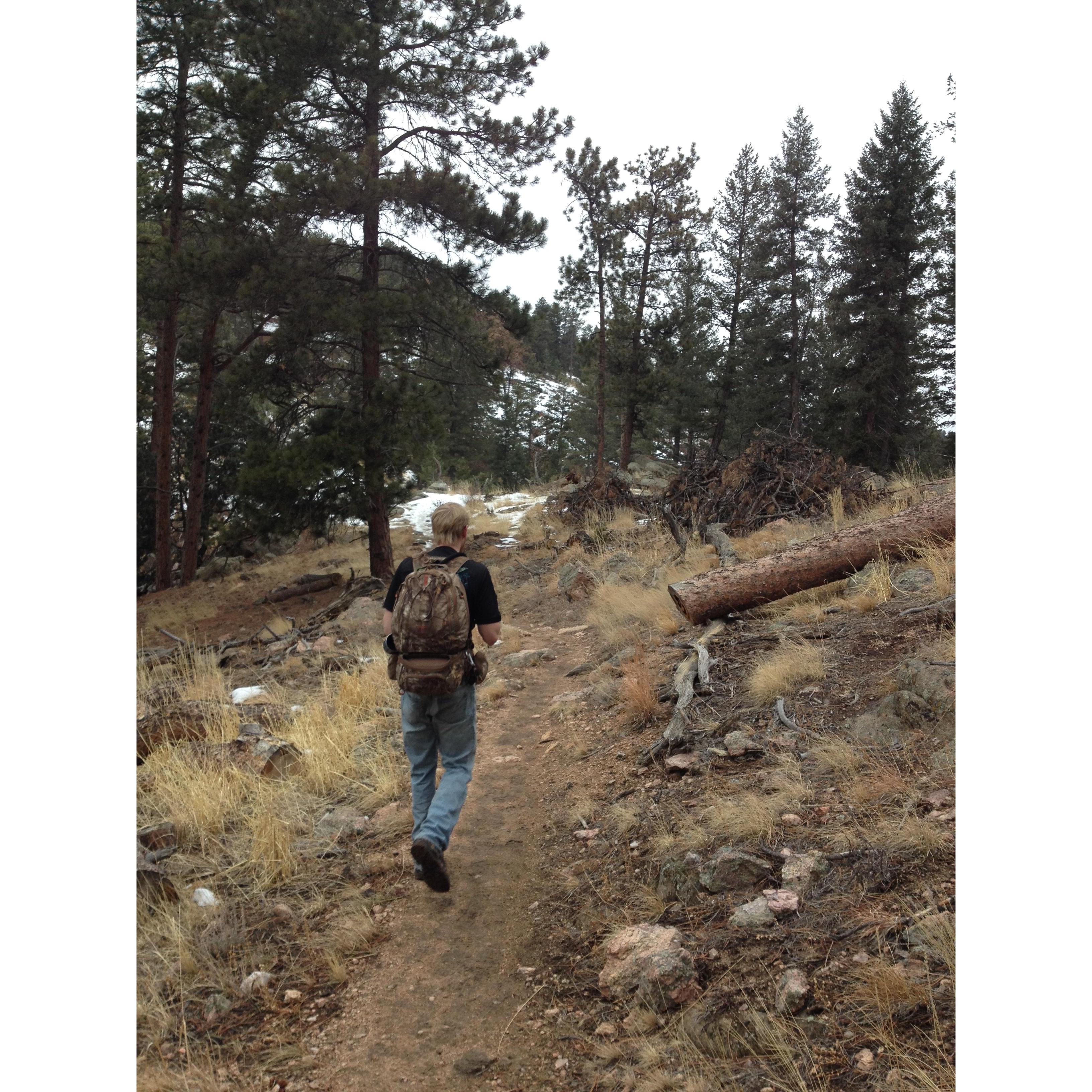 Darren leading the way on one of our outdoor adventures