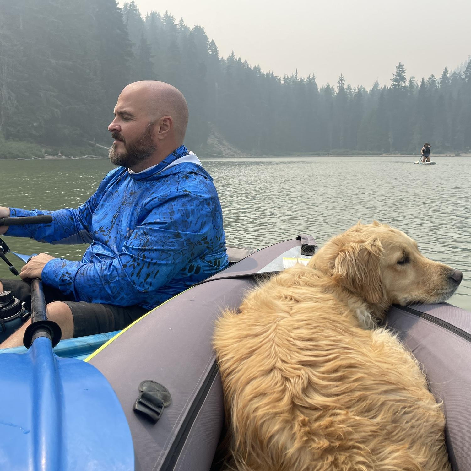 Kayaking near Mt Hood