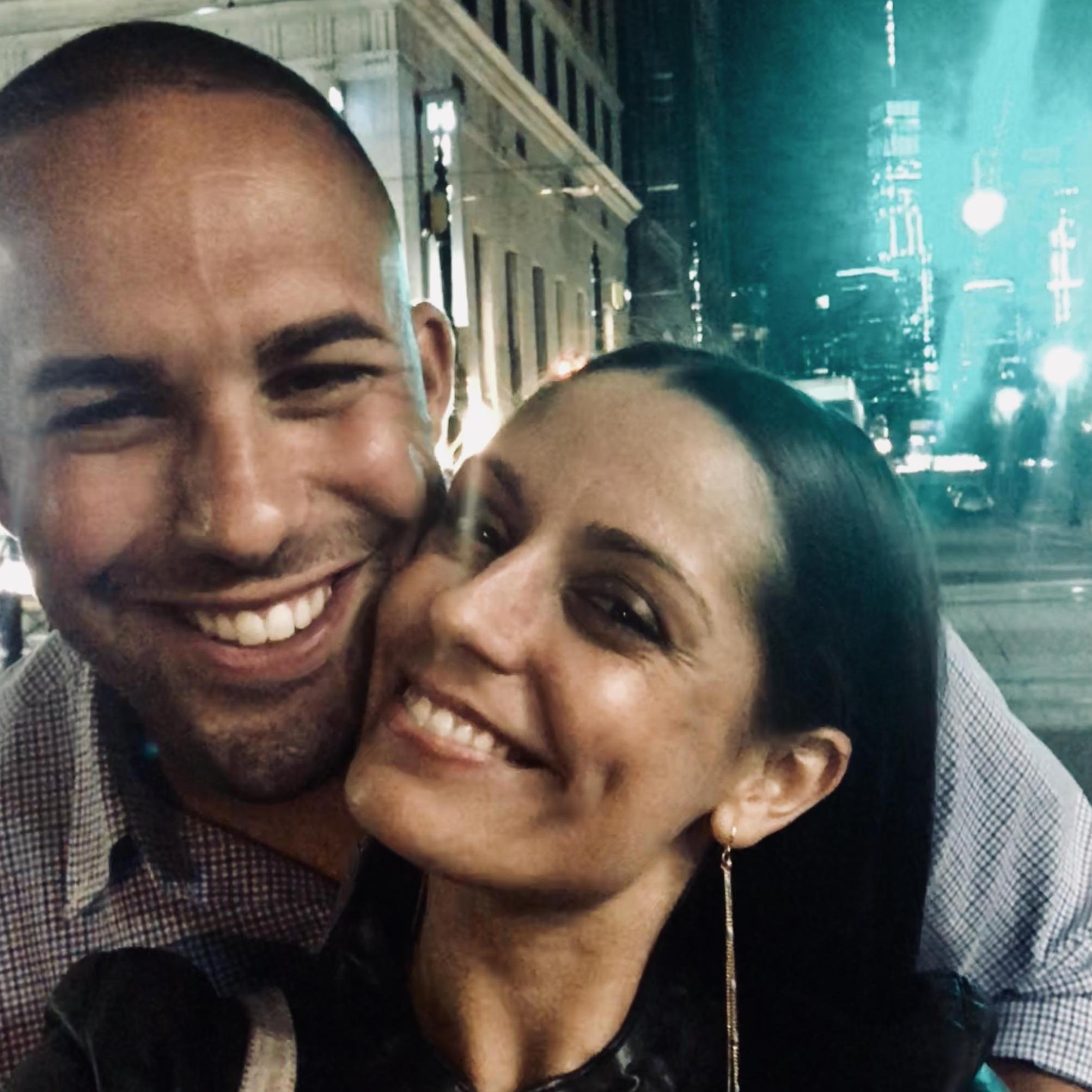 Date night on the Rooftop of a hotel in Jersey City