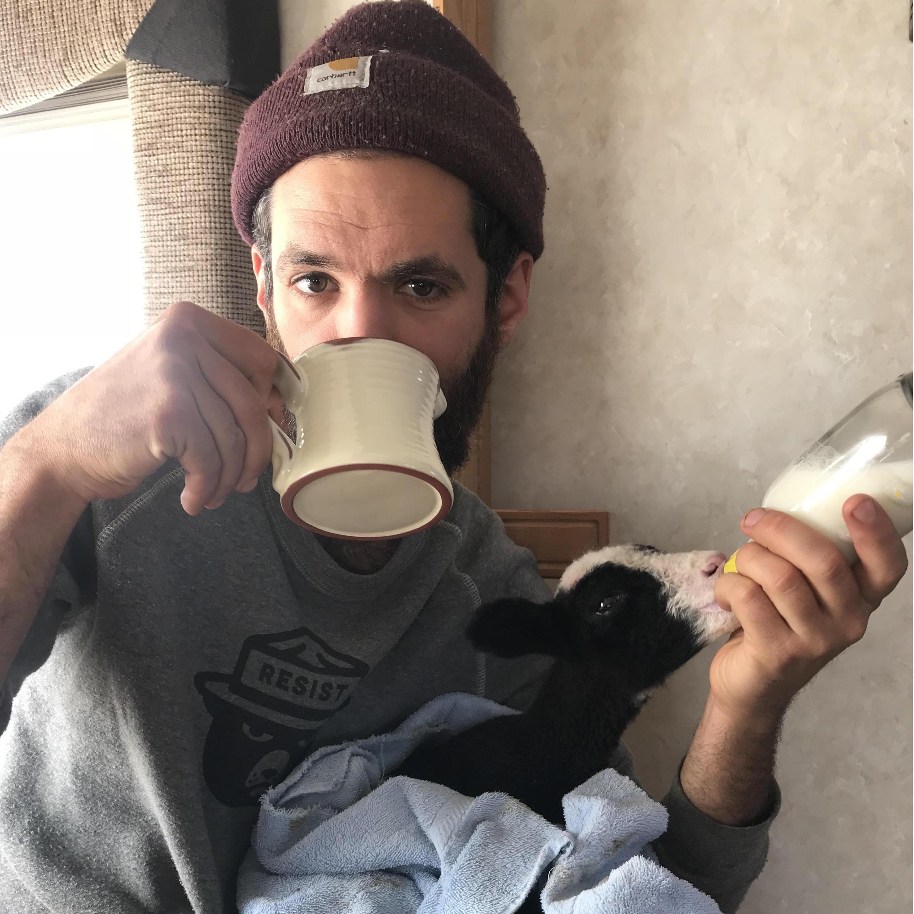 Living in a camper raising Gio, our bastard lamb.