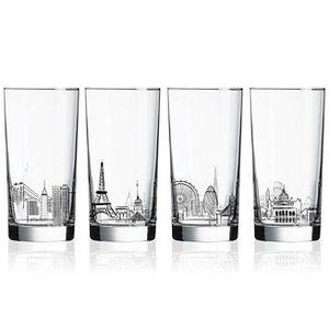 Skylines 4-Pc. Highball Glass Set