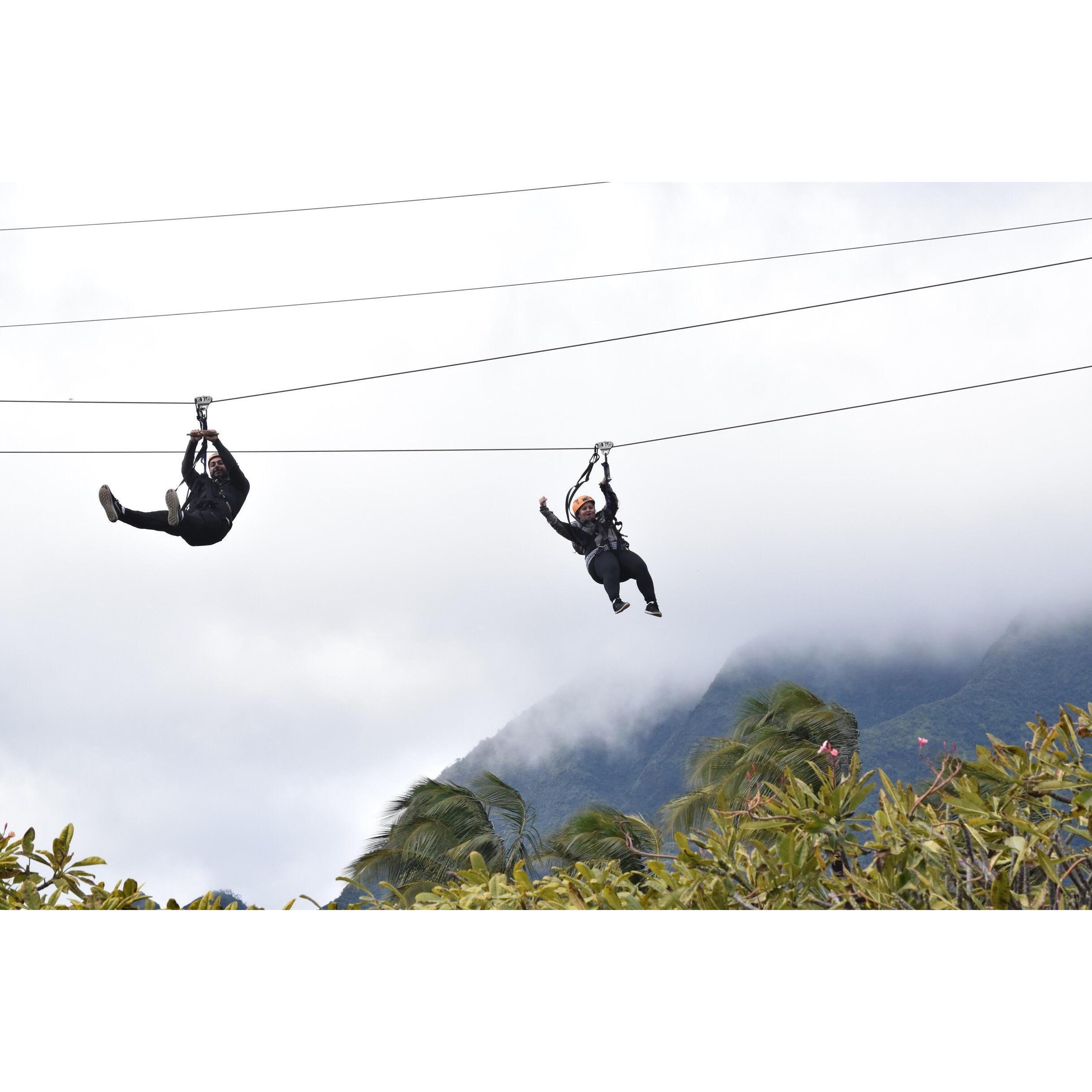 In Hawaii to Zip Line for the First Time!!!