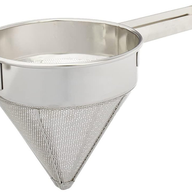 Winco China Cap Strainer, 8-Inch Diameter, Fine Mesh