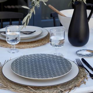 Augusta Diamond Weave Dinner Plate