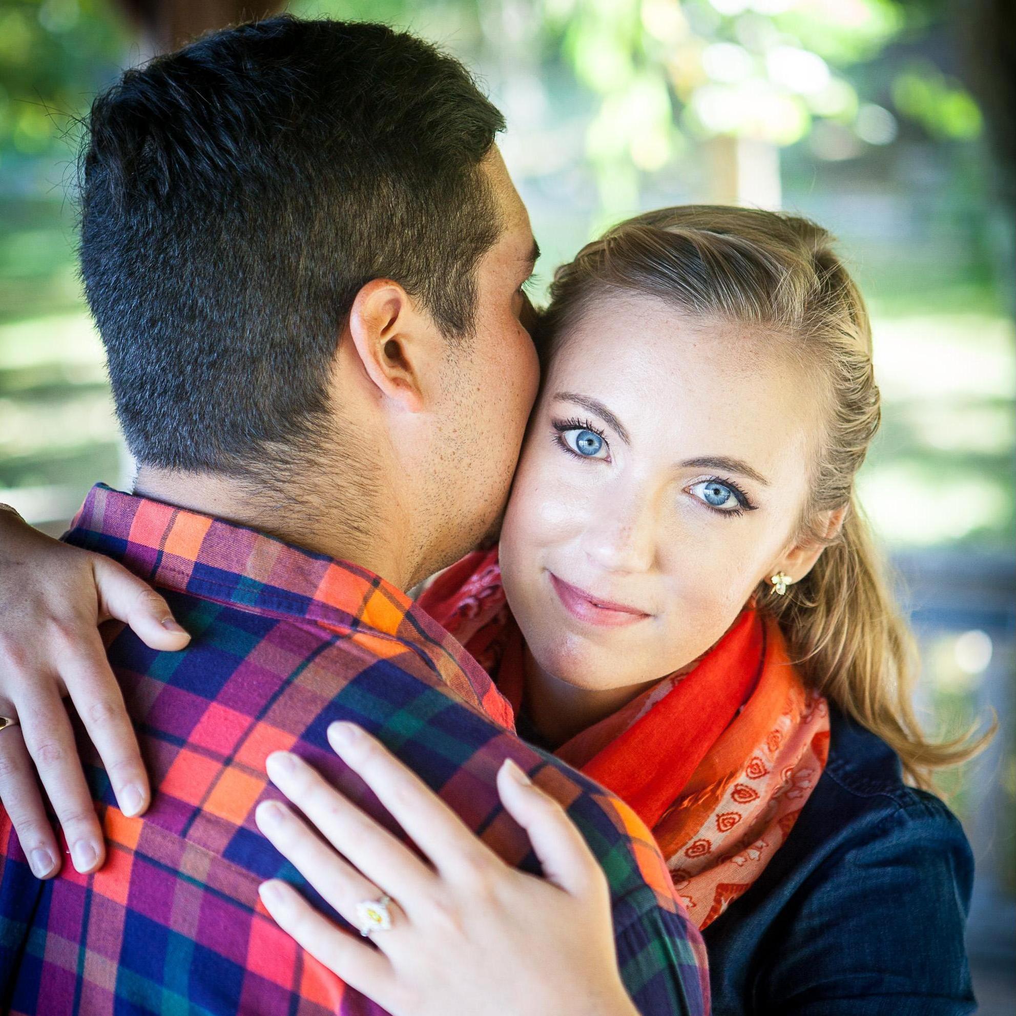 Engagement photo shoot at Virginia Tech