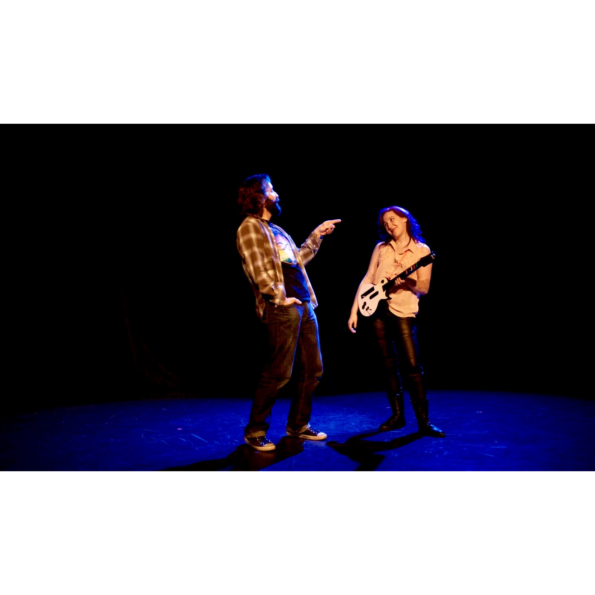 A still from that same show. During rehearsals, we found out that we lived about 5 minutes away from one another. We were friends from that moment on.