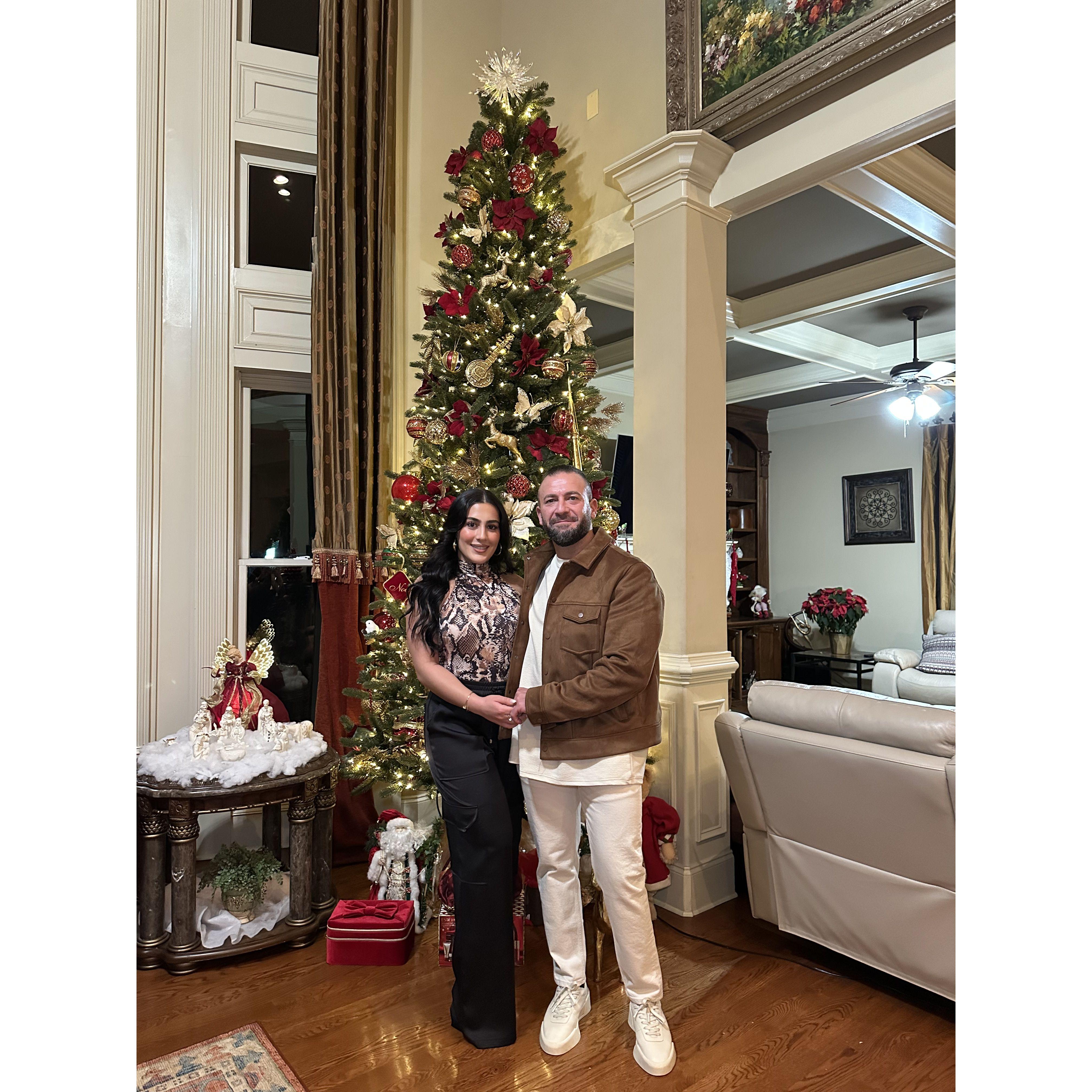 Sami’s birthday in ATL! I threw him a party at my house — little did I know, he secretly asked my dad and brothers for my hand in marriage that night. He was planning to propose the very next day. 💍✨