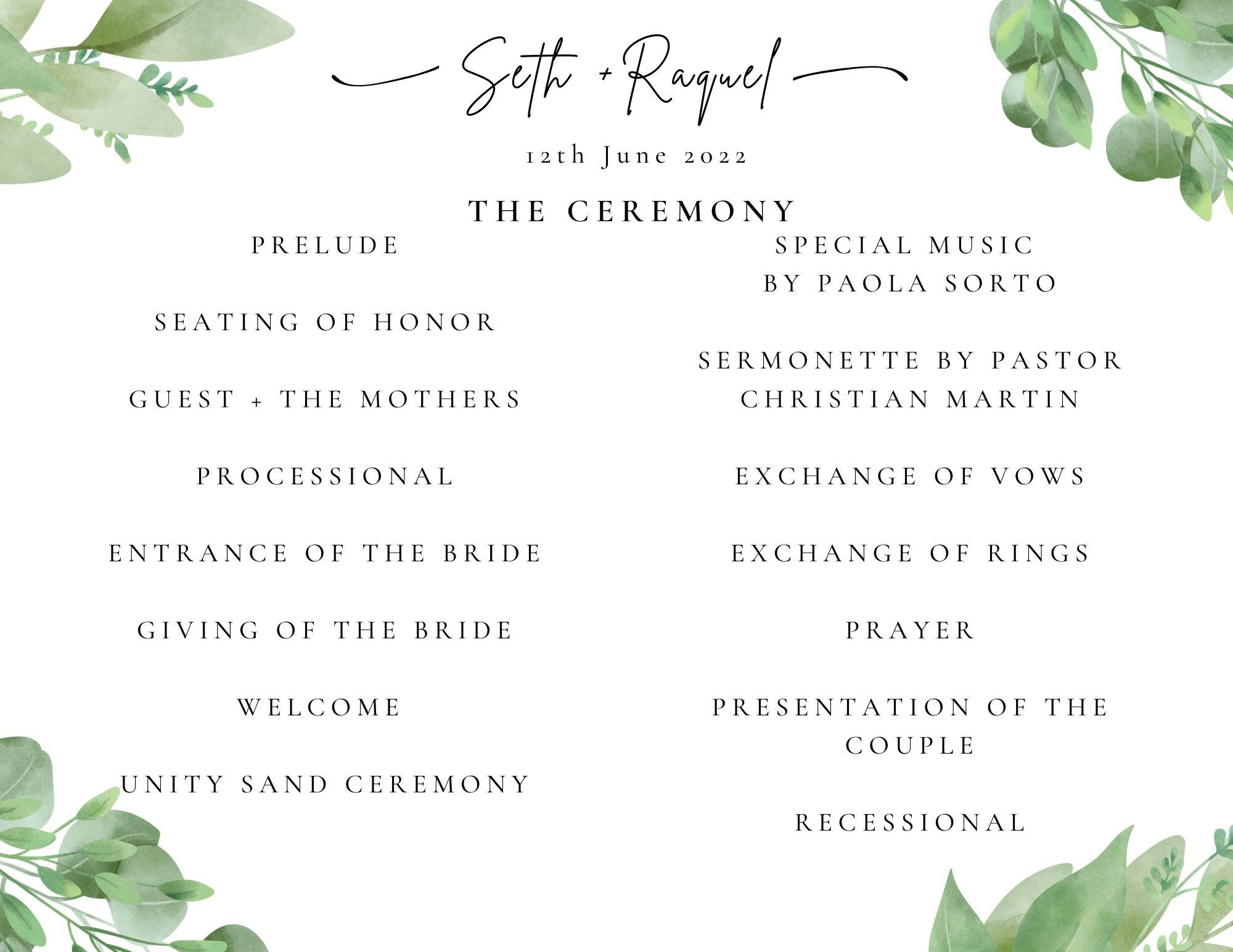 The Wedding Website of Seth Bouquet and Raquel Sorto