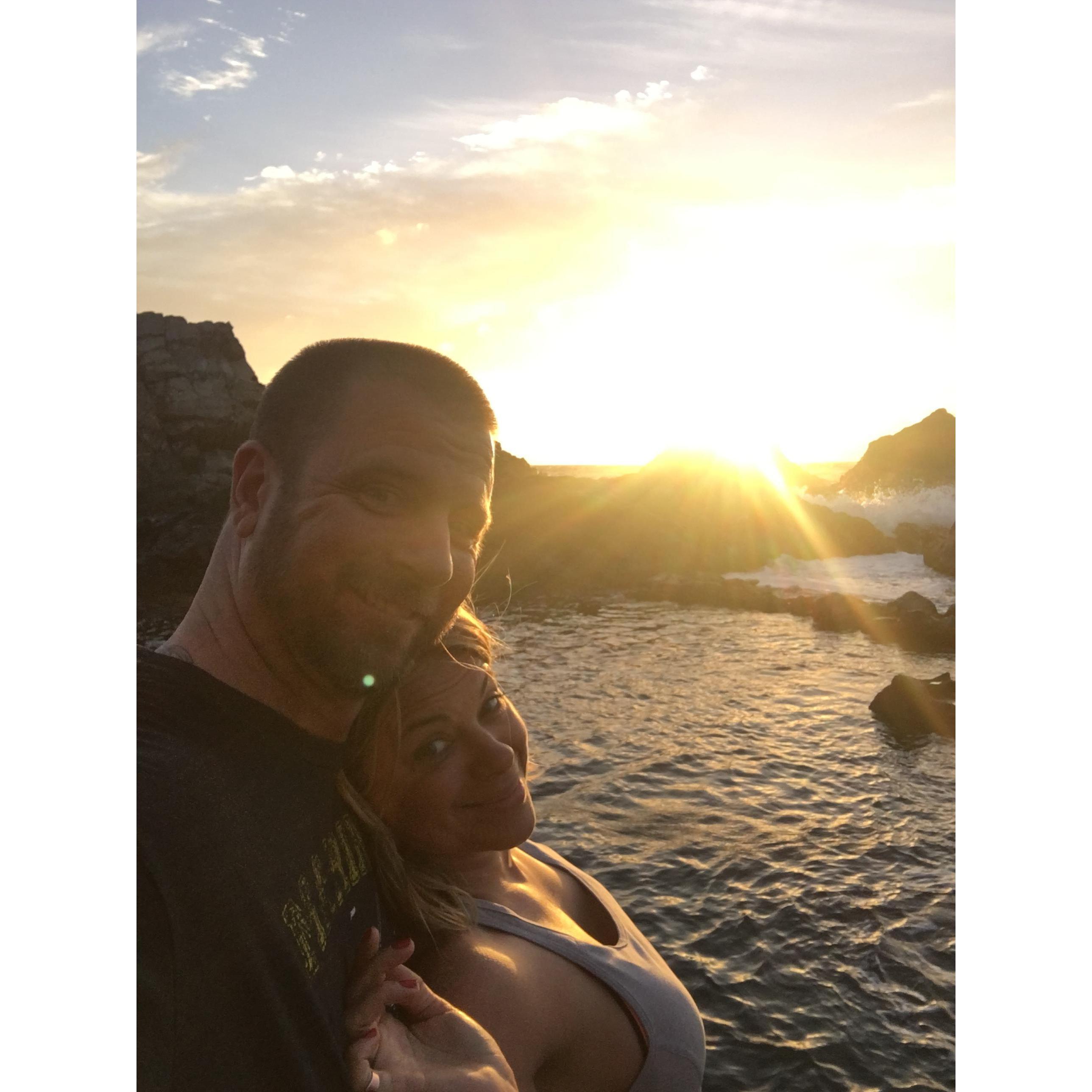 Sunrise chasing in Aruba on ATV’s . Luckily we both get up early!