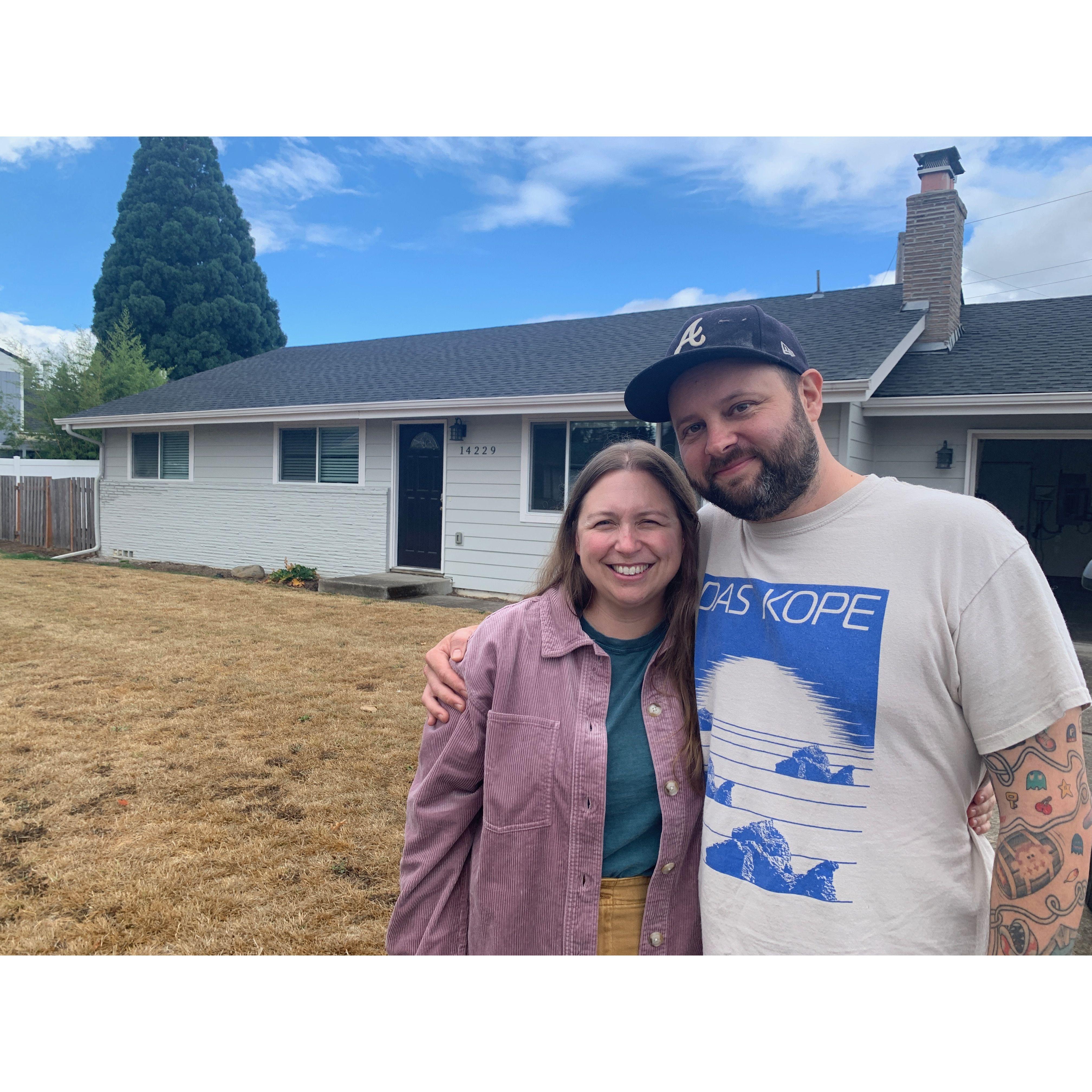 Right after we bought our first home together in 2022!