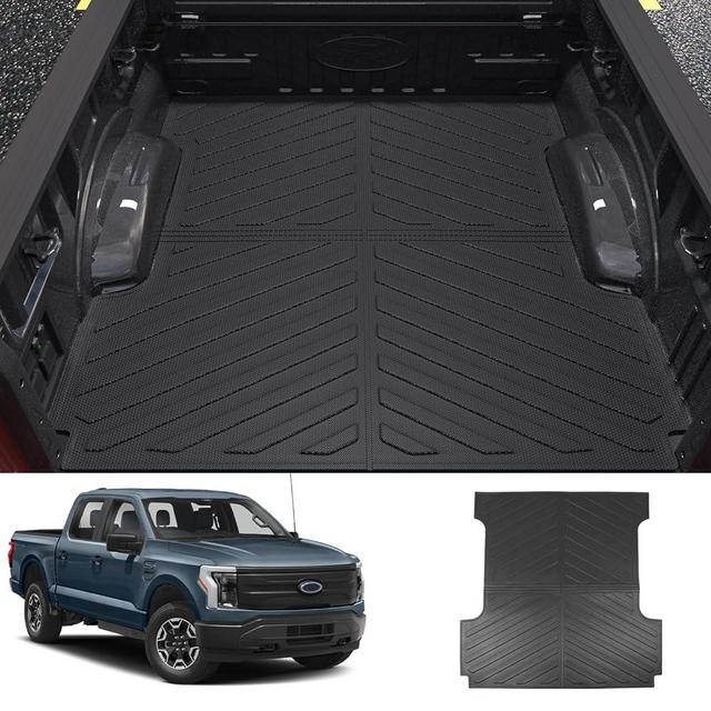 Xipoo Bed Mat Compatible with 2015-2024 Ford F-150 Truck Bed Mat 5.5 Ft Bed Liner TPE Cargo Liner Replacement for 2015-2024 Ford F-150 Accessories