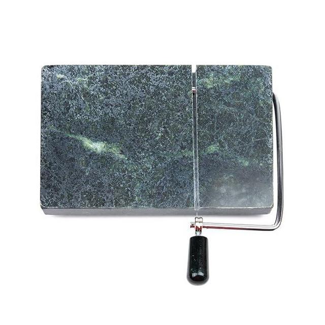 Fox Run Marble Cheese Slicer, Green, 8 x 5 inch base