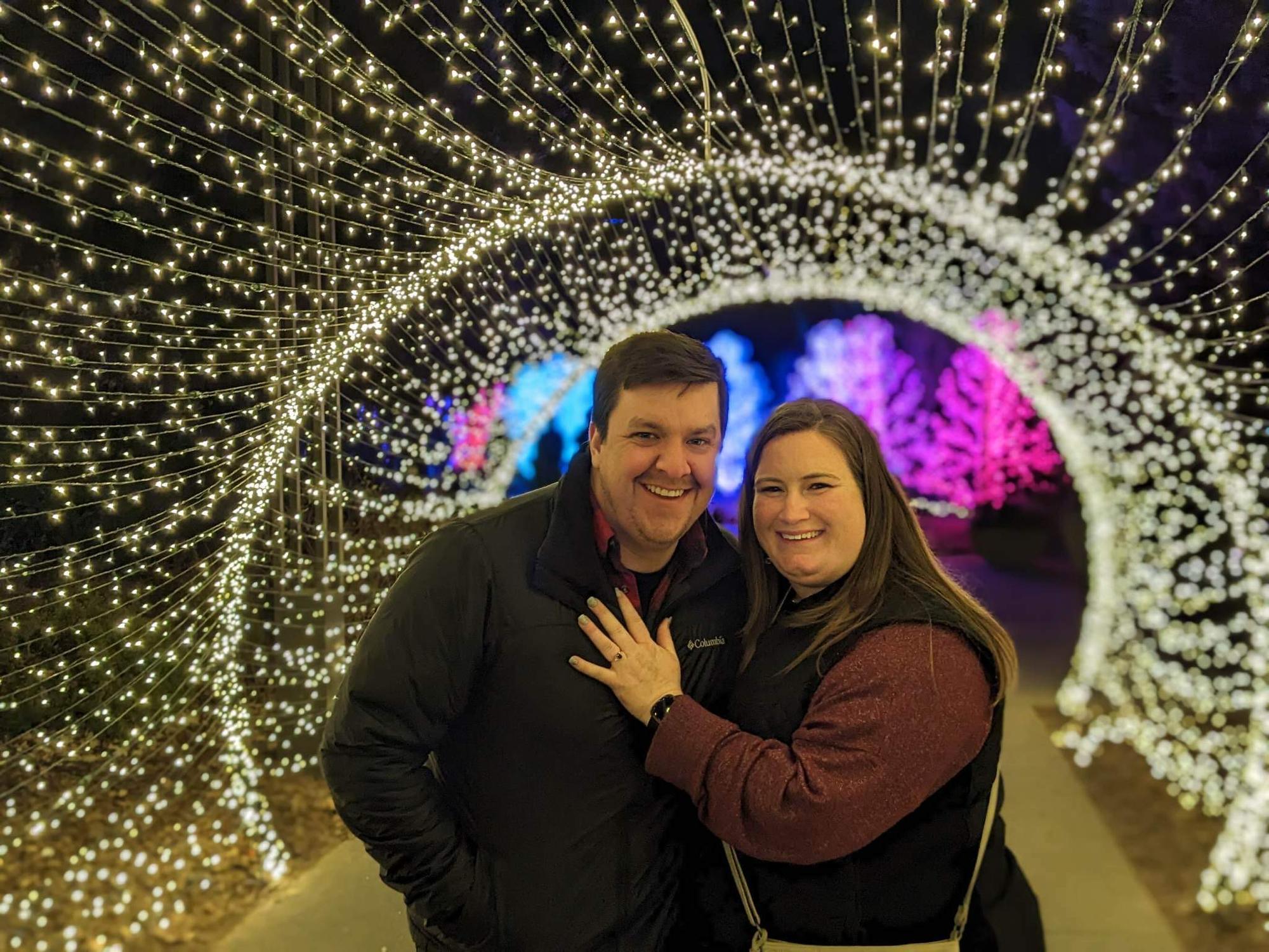 Engaged tunnel of love!