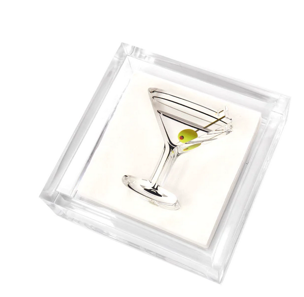 Cocktail Napkin Holder - Martini