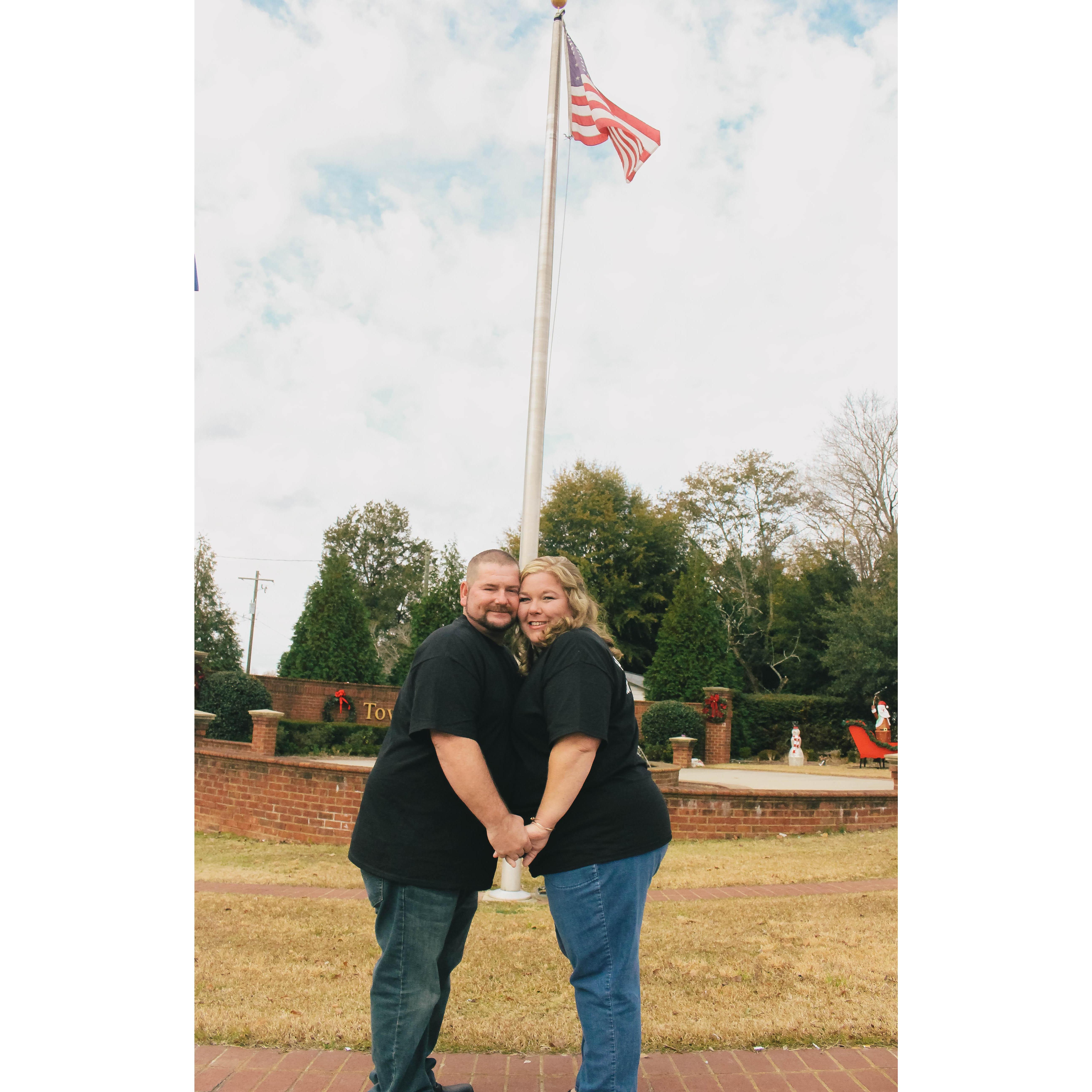 I went to the flag pole for you baby!