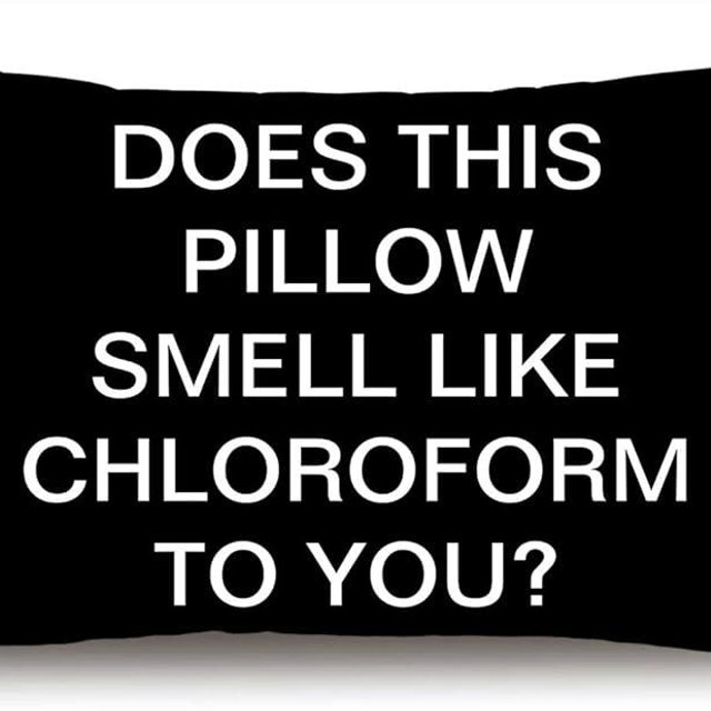 Solekla Farmhouse Pillow Covers with Does This Pillow Smell Like Chloroform to You Quote 12" x 20" Farmhouse Rustic Décor Lumbar Pillow Covers with Saying Housewarming Family Room Décor