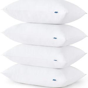Bed Pillows, King Size, Set of 4