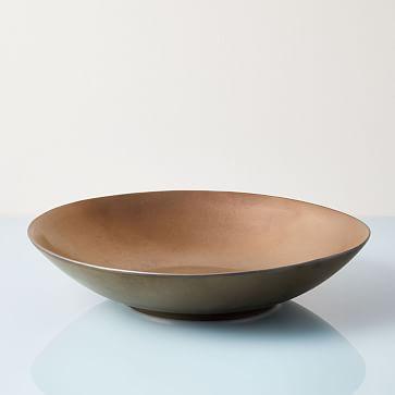 Reactive Glaze Large Serve Bowl, Bronze