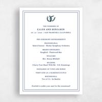 White Wedding Program - Marana