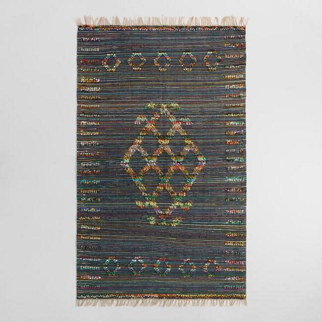 5'x8' Tribal Woven Jute Chindi Nitara Area Rug