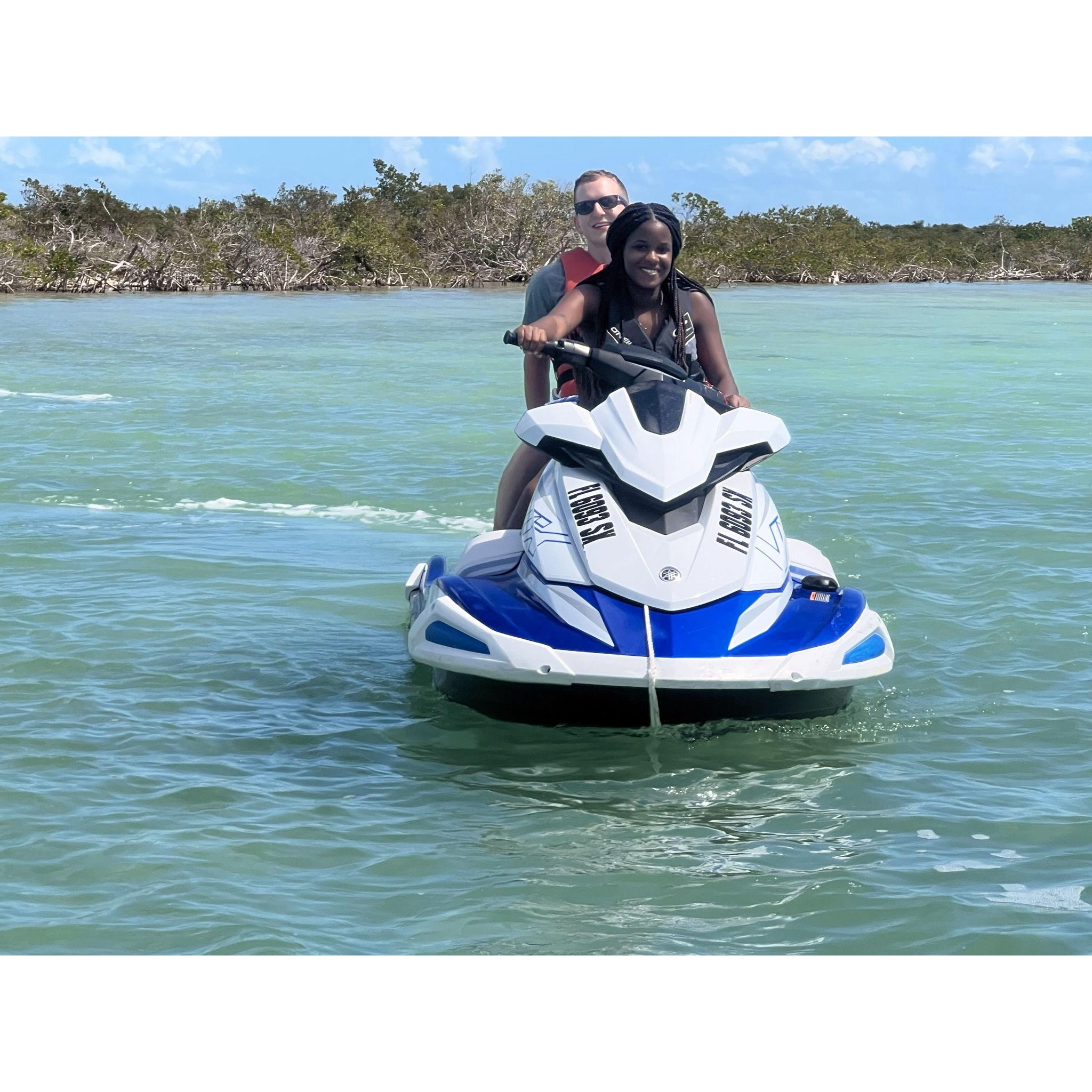 Jet-skiing in the Florida Keys 2022