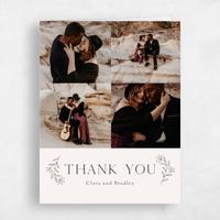 Beige Wedding Thank You - Creston Multiphoto