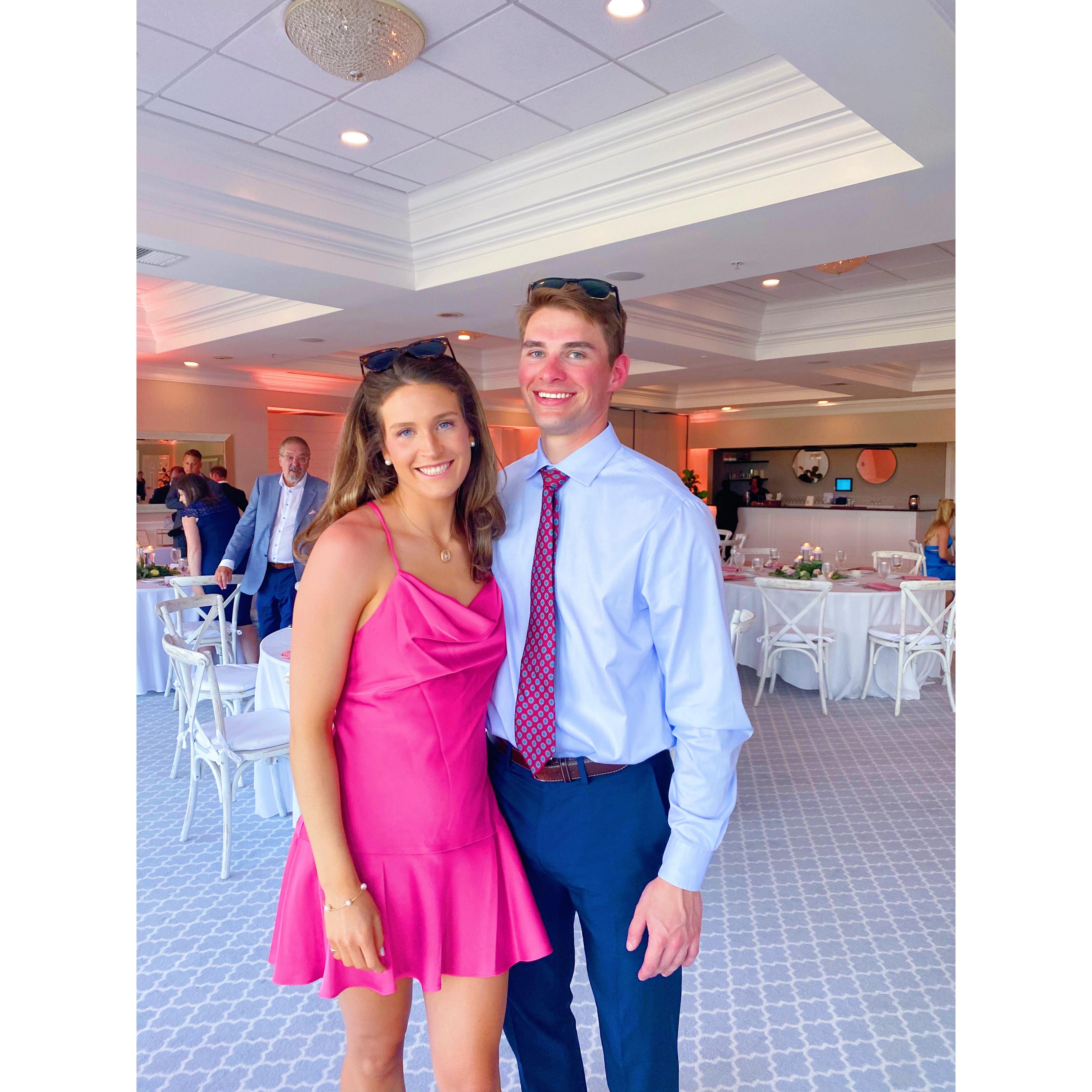 One of many weddings attended together!