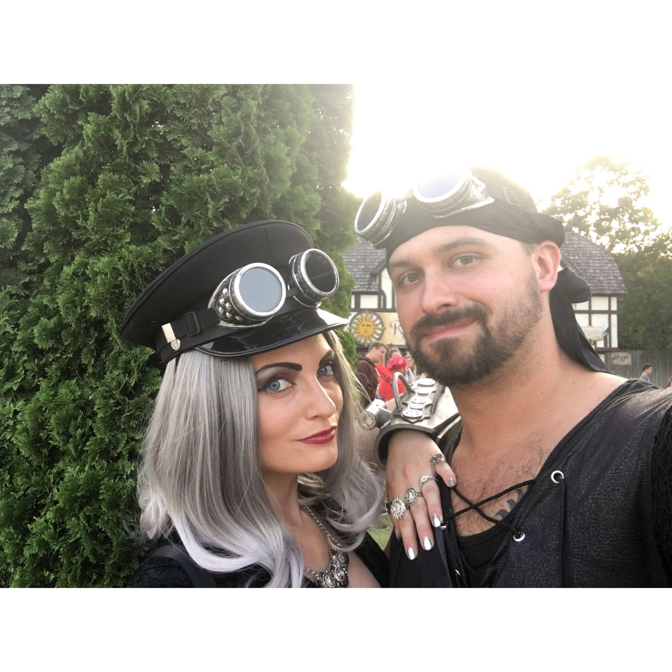 We got engaged at the renaissance fair!
