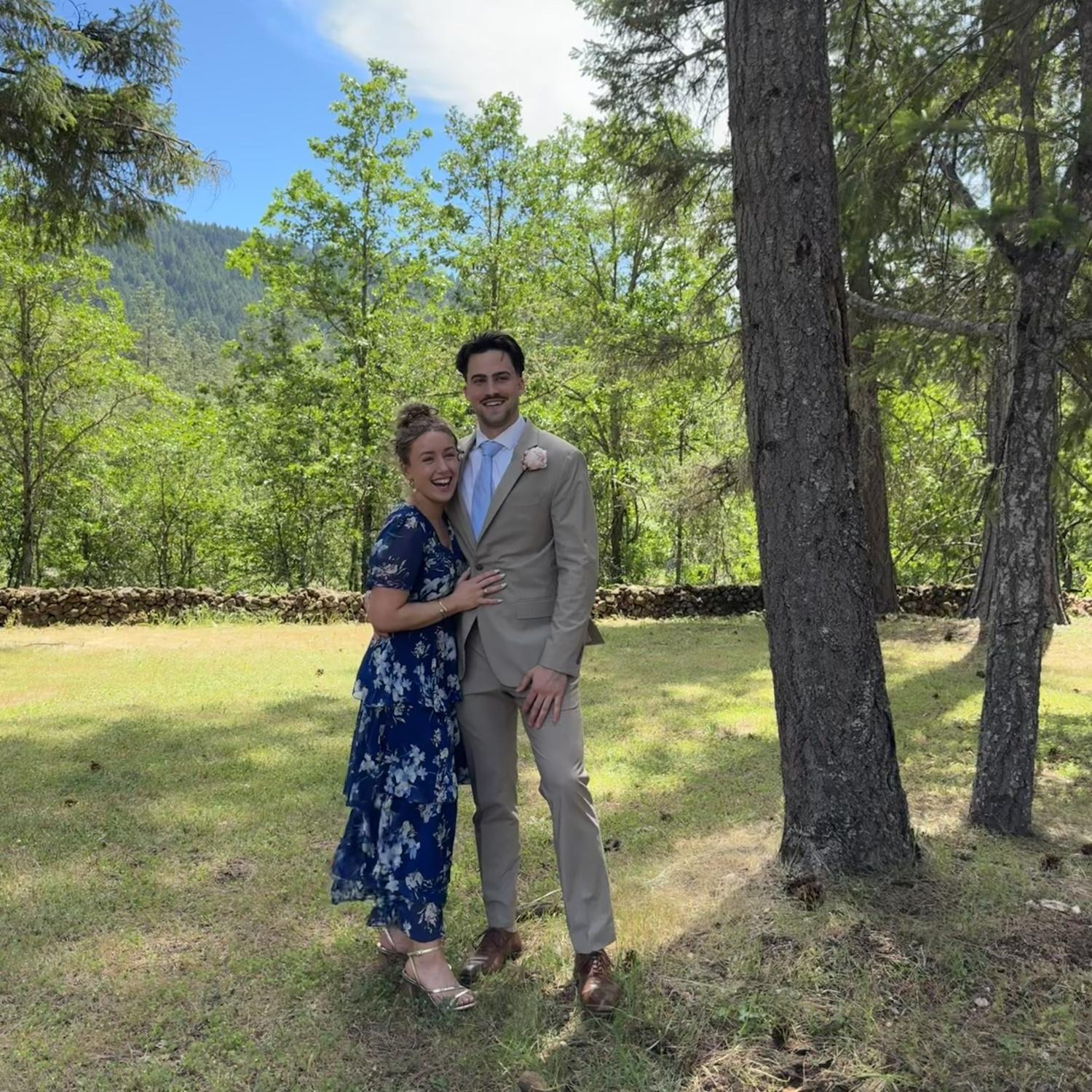 Peter and Maddie Schiltz’s wedding in May…the week Joe asked Monica’s dad to marry her!