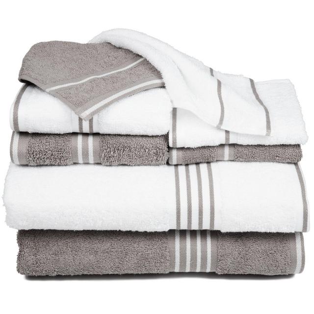 Bremen 8 Piece Egyptian-Quality Cotton Towel Set