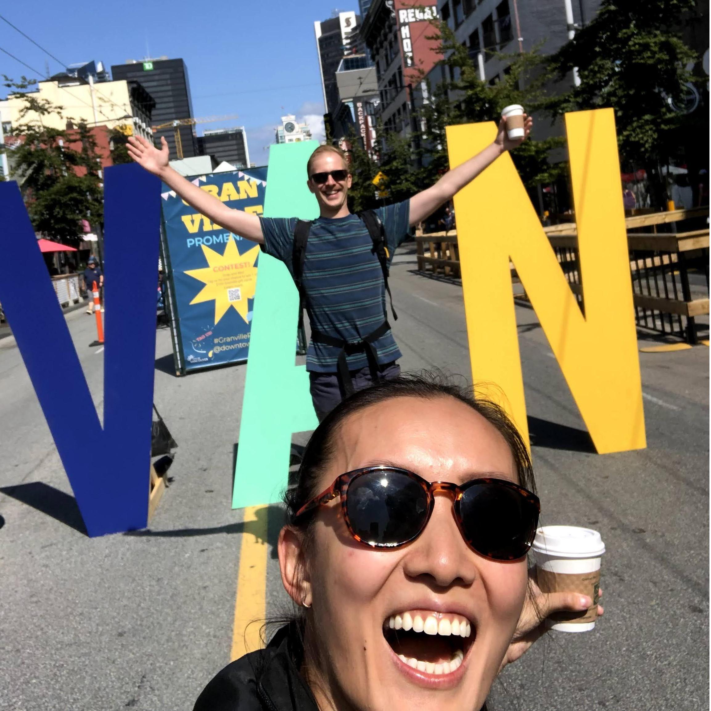 First photo together (and first weekend trip together in VANcouver)!