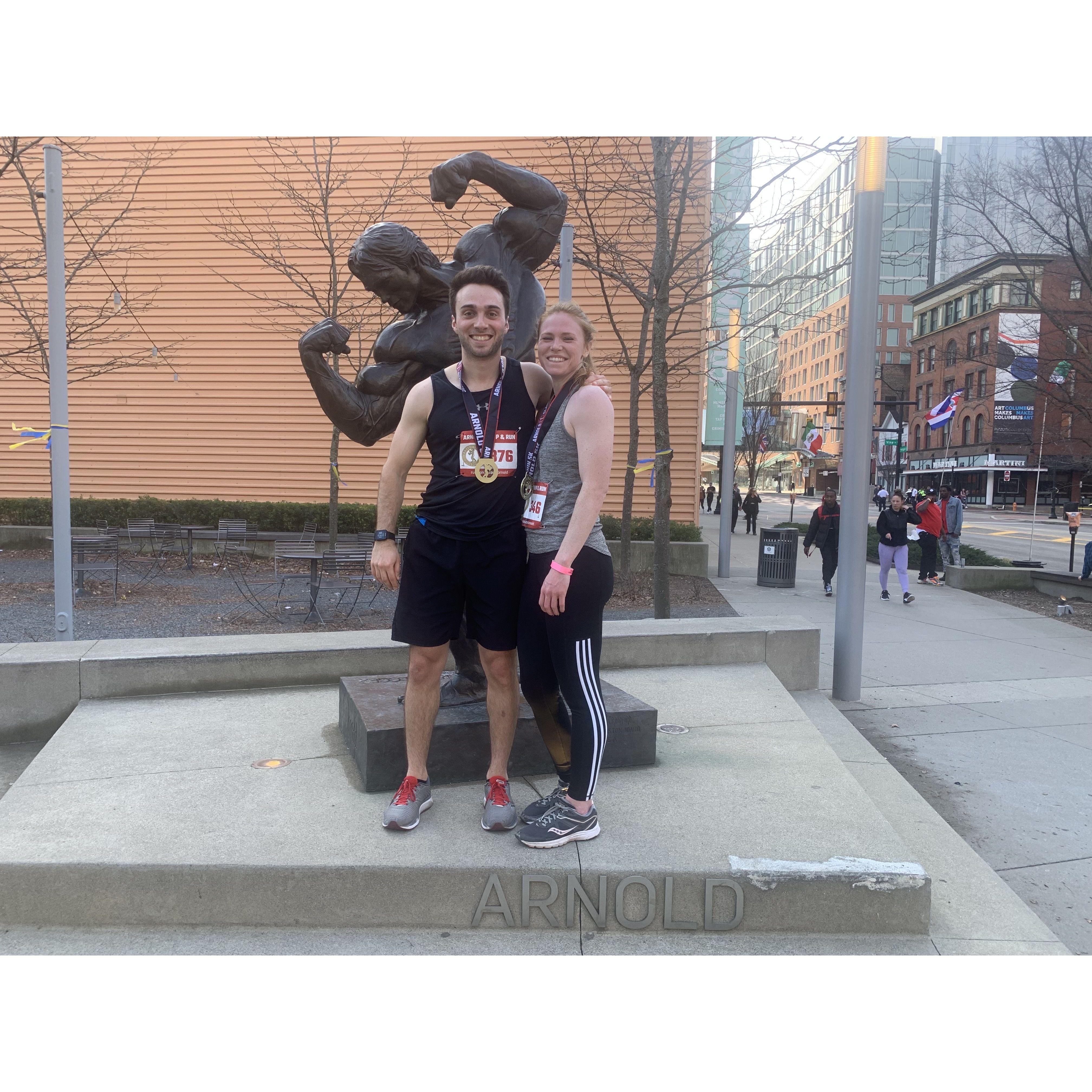 Journey to Columbus, Ohio for the Arnold Schwarzenegger Pump and Run competition. We'll be back!