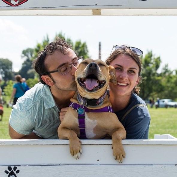 Family photo at the 2019 City Dogs Reunion