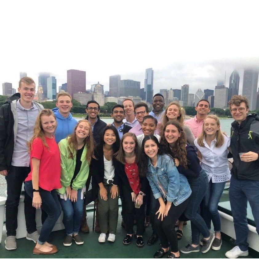 Summer interns together in 2018