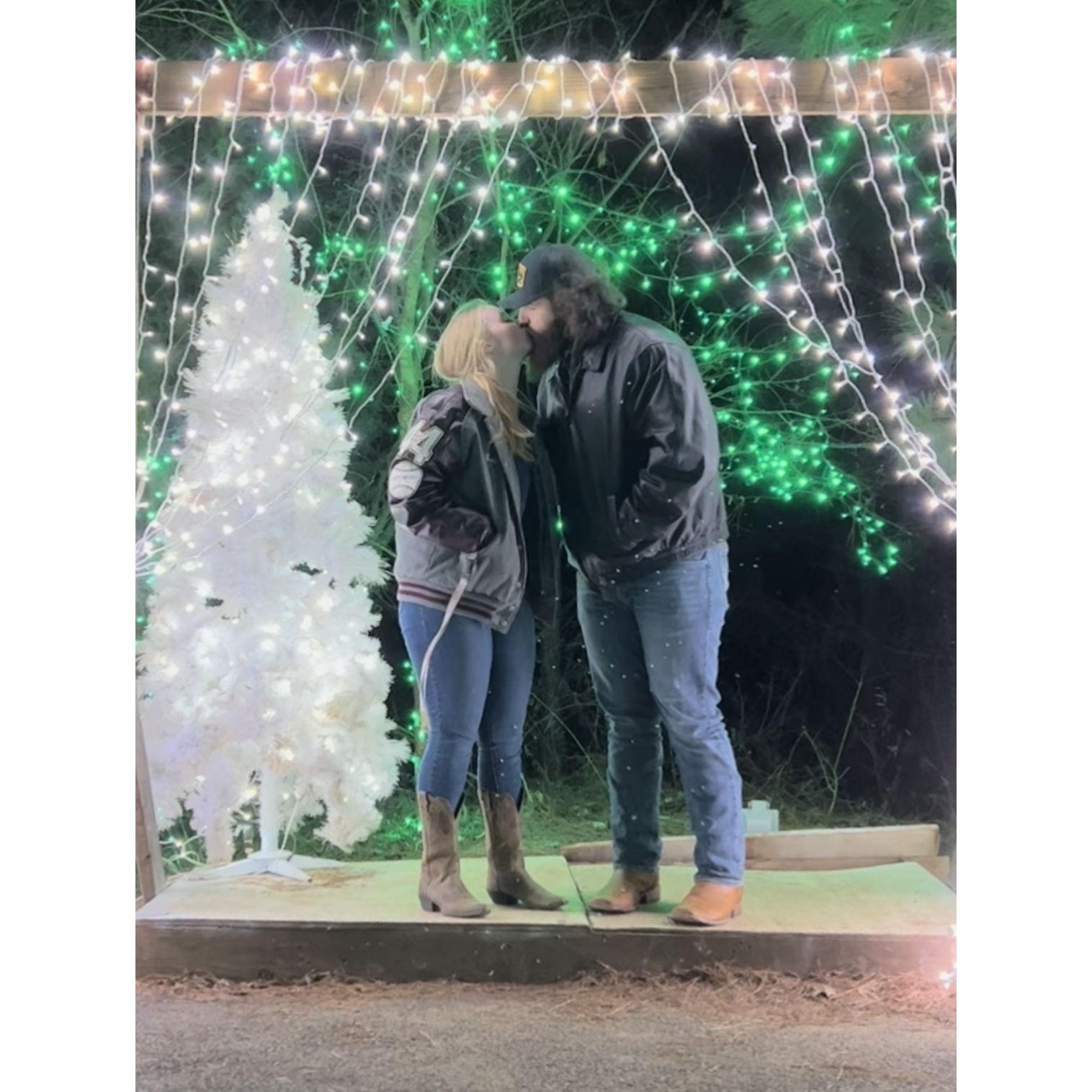 It was 16 degrees outside, but Carter was a trooper and took pictures with Lexi on the walking trail at Carmela’s anyway!!