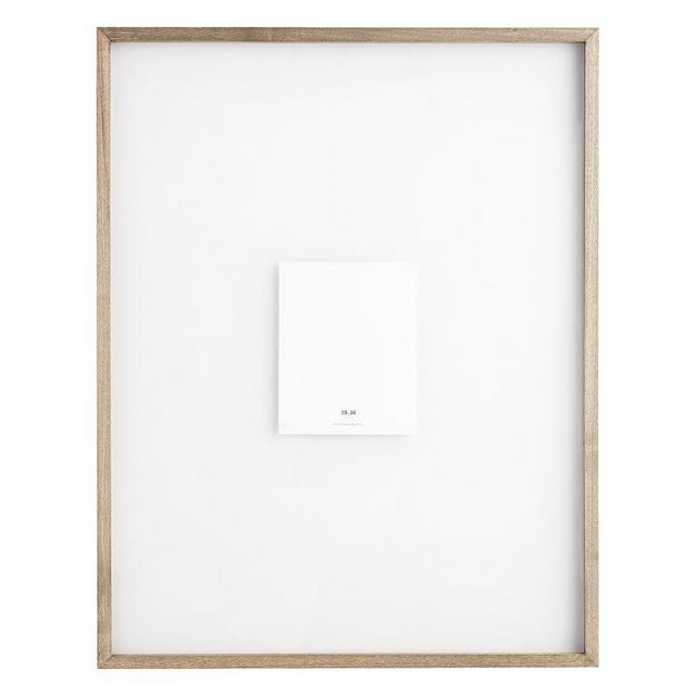 Floating Wood Gallery Frame, Graywash - 28" x 36"