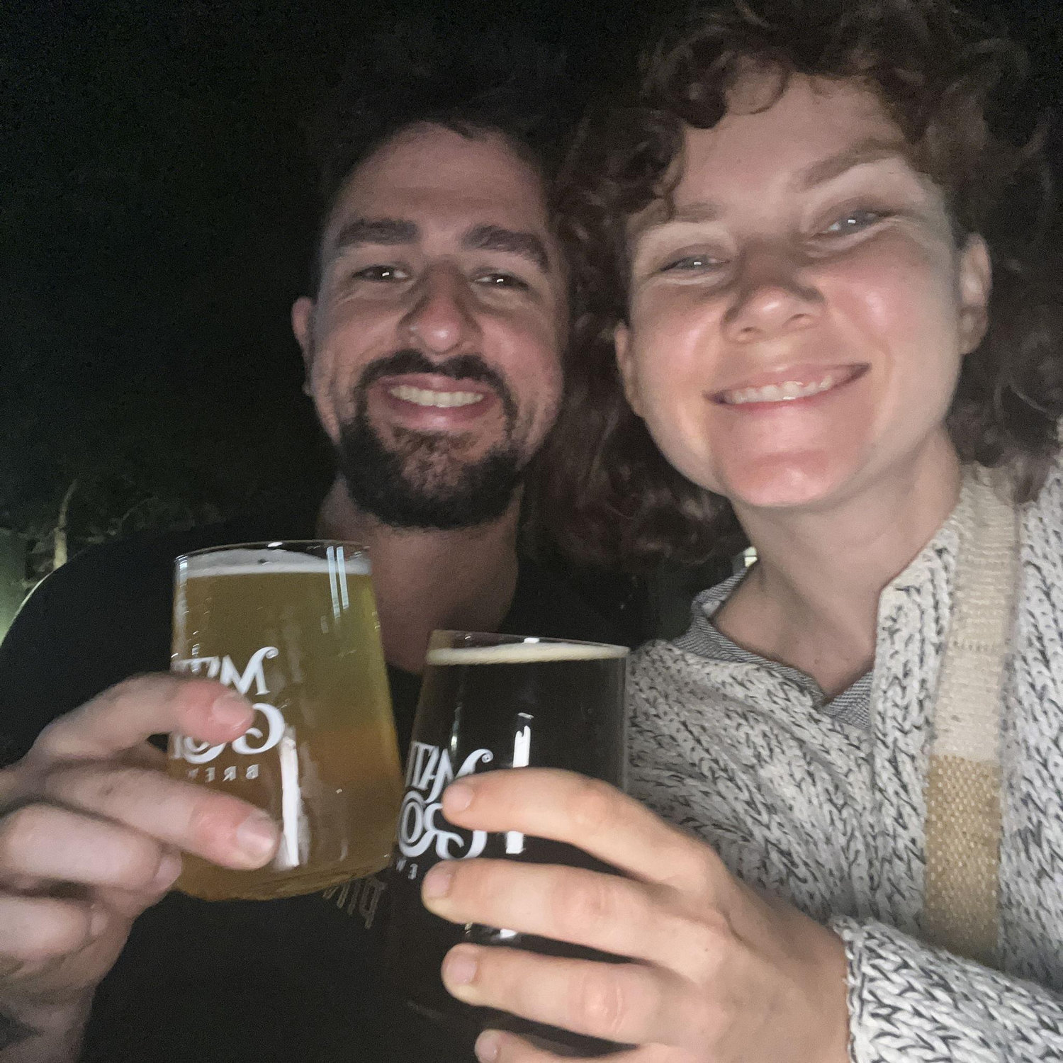Drinking beers somewhere