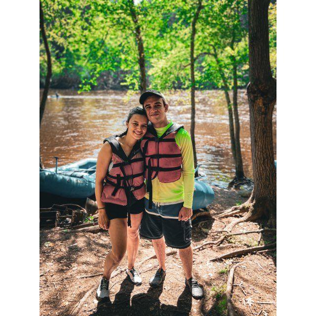 White water rafting for Sam's birthday