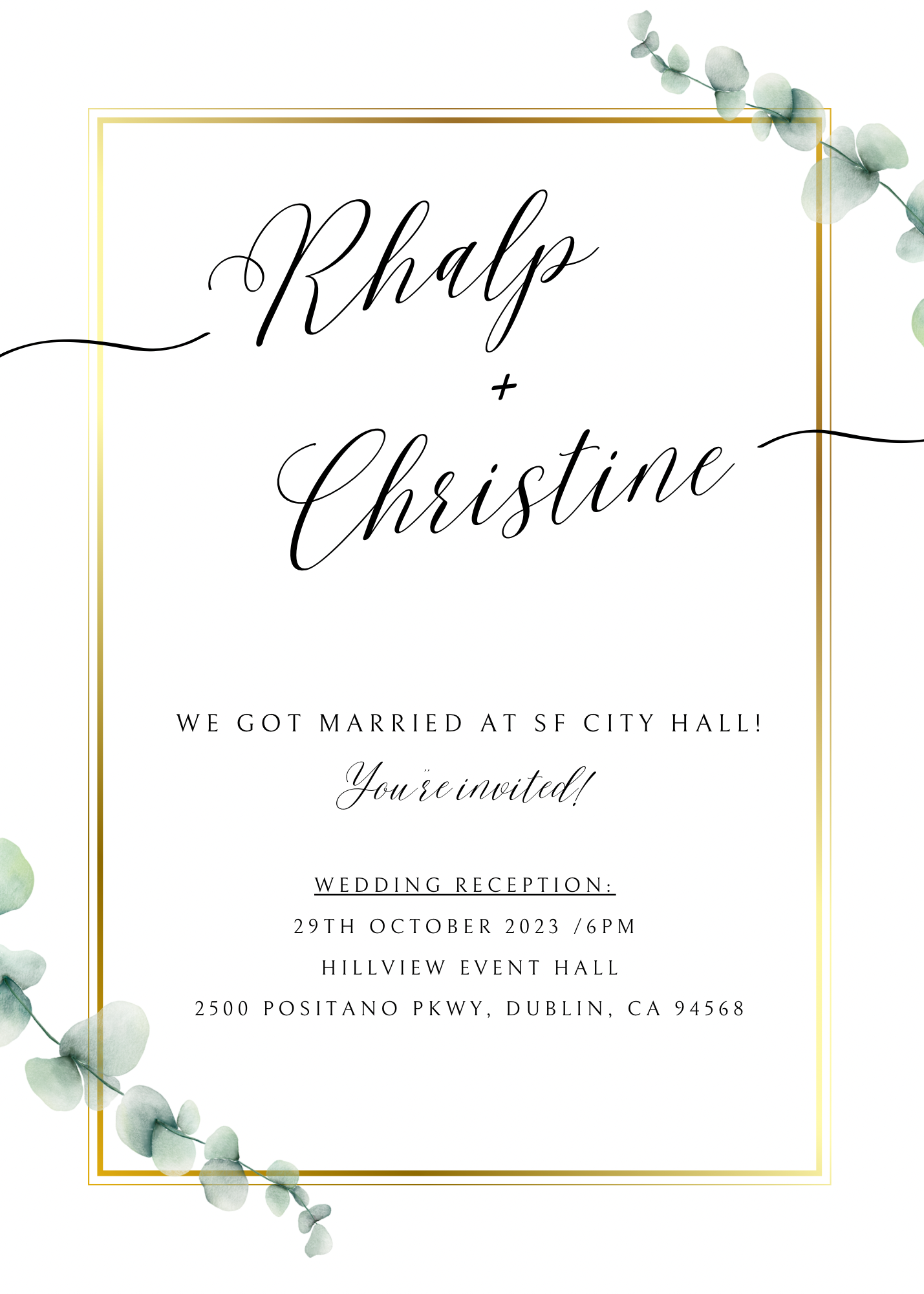 The Wedding Website of Christine Manalo and Rhalp Legaspi