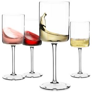 Wine Glasses, Large Red Wine or White Wine Glass Set of 4 - Unique Gift for Women, Men, Wedding, Anniversary, Christmas, Birthday - 14oz, 100% Lead Free Crystal