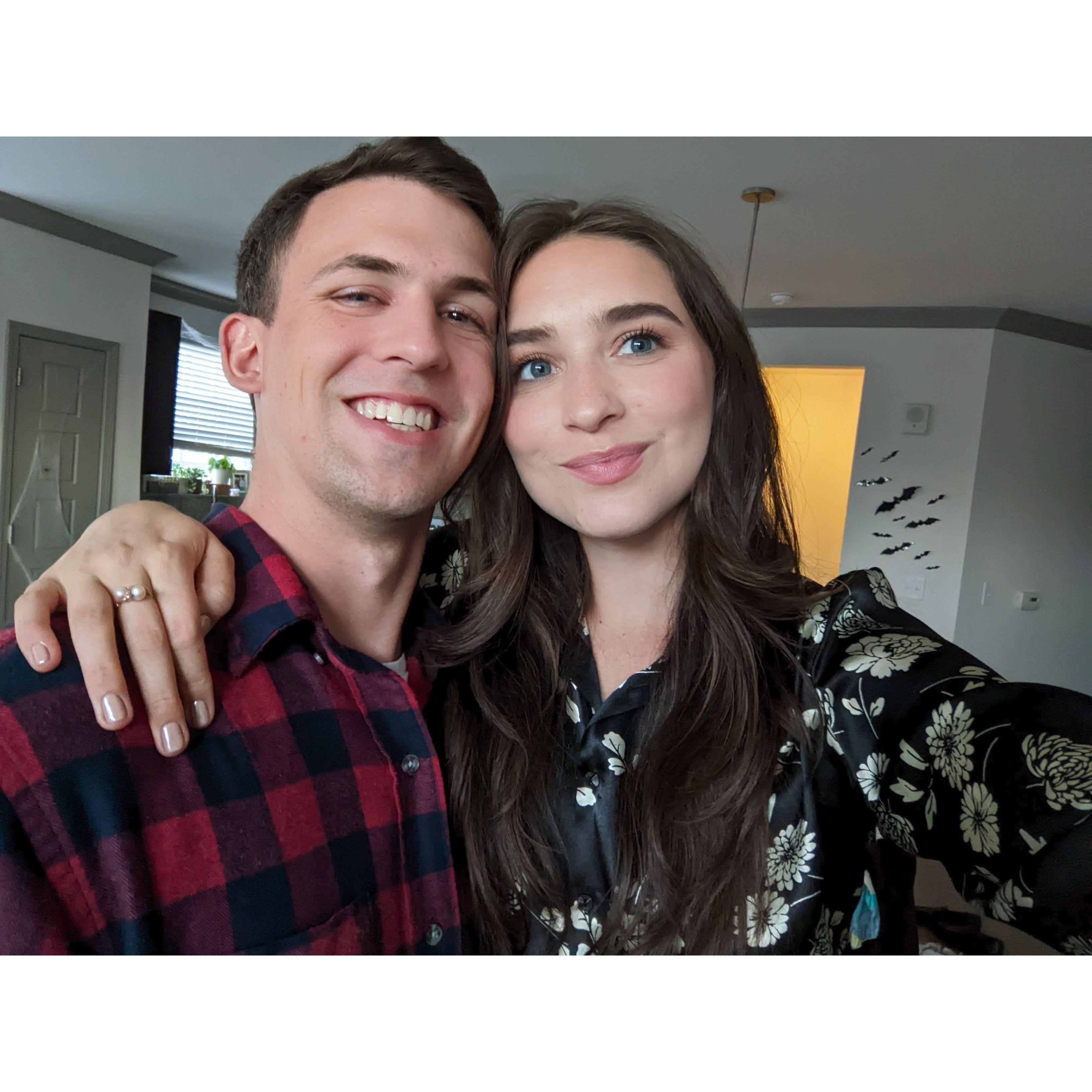 First selfie in our apartment in Lousiville