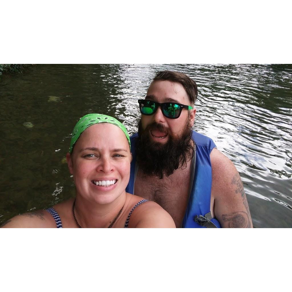 Cave tubing in Belize 2016.