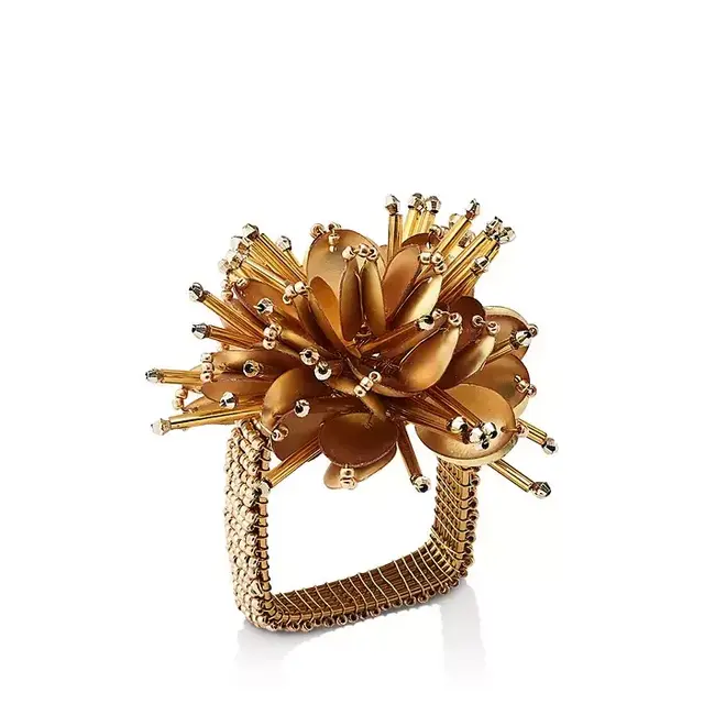 Starburst Napkin Ring, Gold