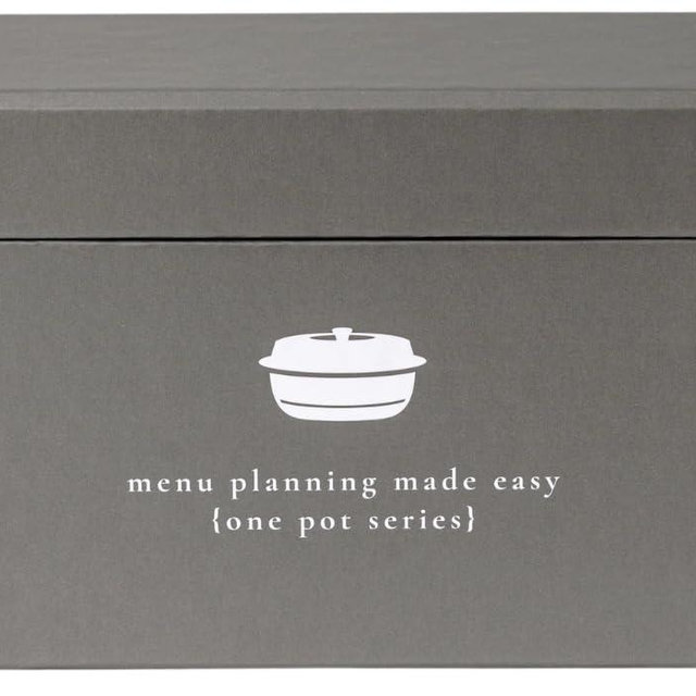 One Pot Meal Planner with 72 Recipe Cards (Photo Edition) - Weekly Menu Plans | Sturdy Recipe Box | 12 Reusable Grocery Shopping Lists | 5 Blank Recipe Cards | Recipe Card Protector | Recipe Ideas
