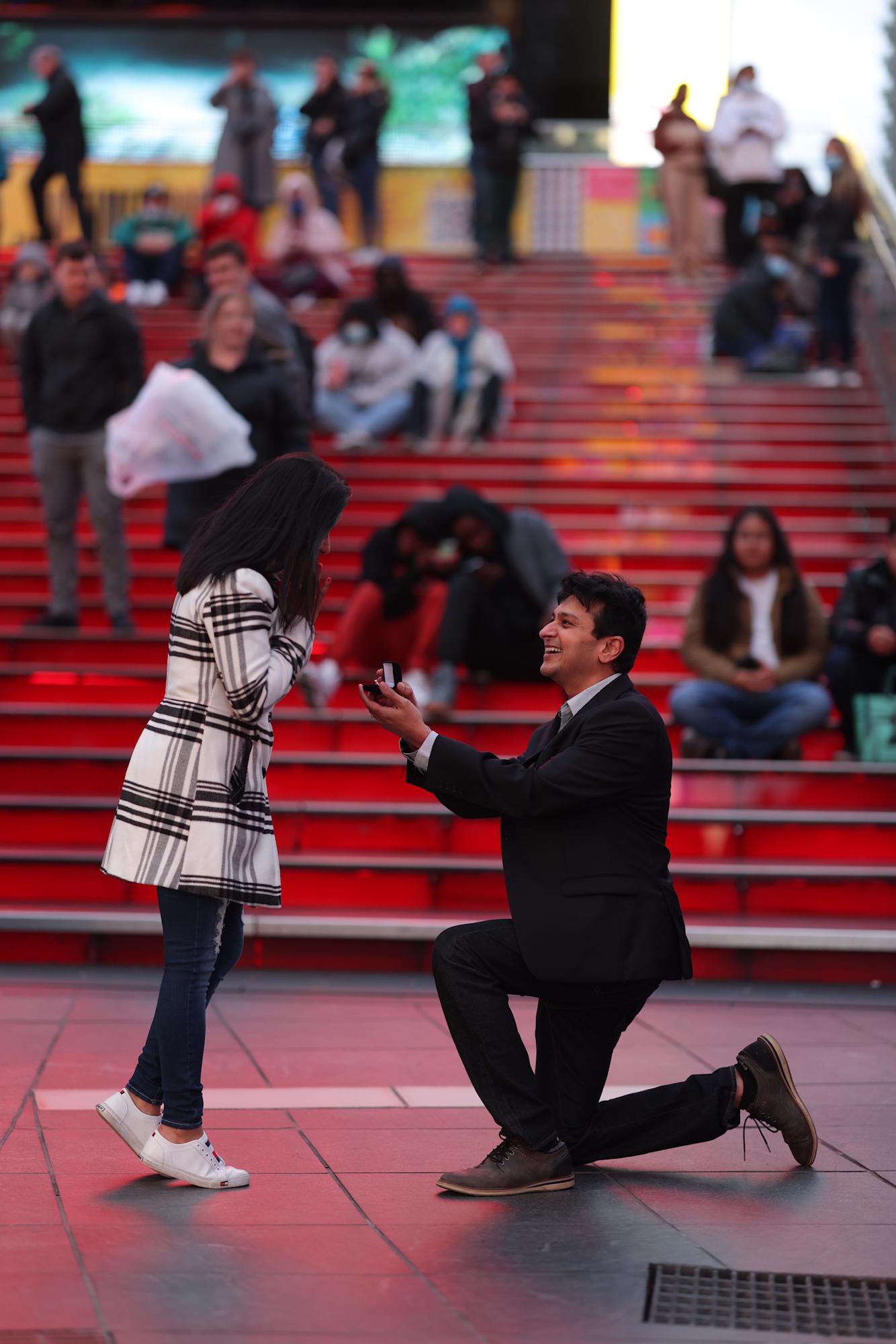 Proposal snapped @ Times Square, NYC