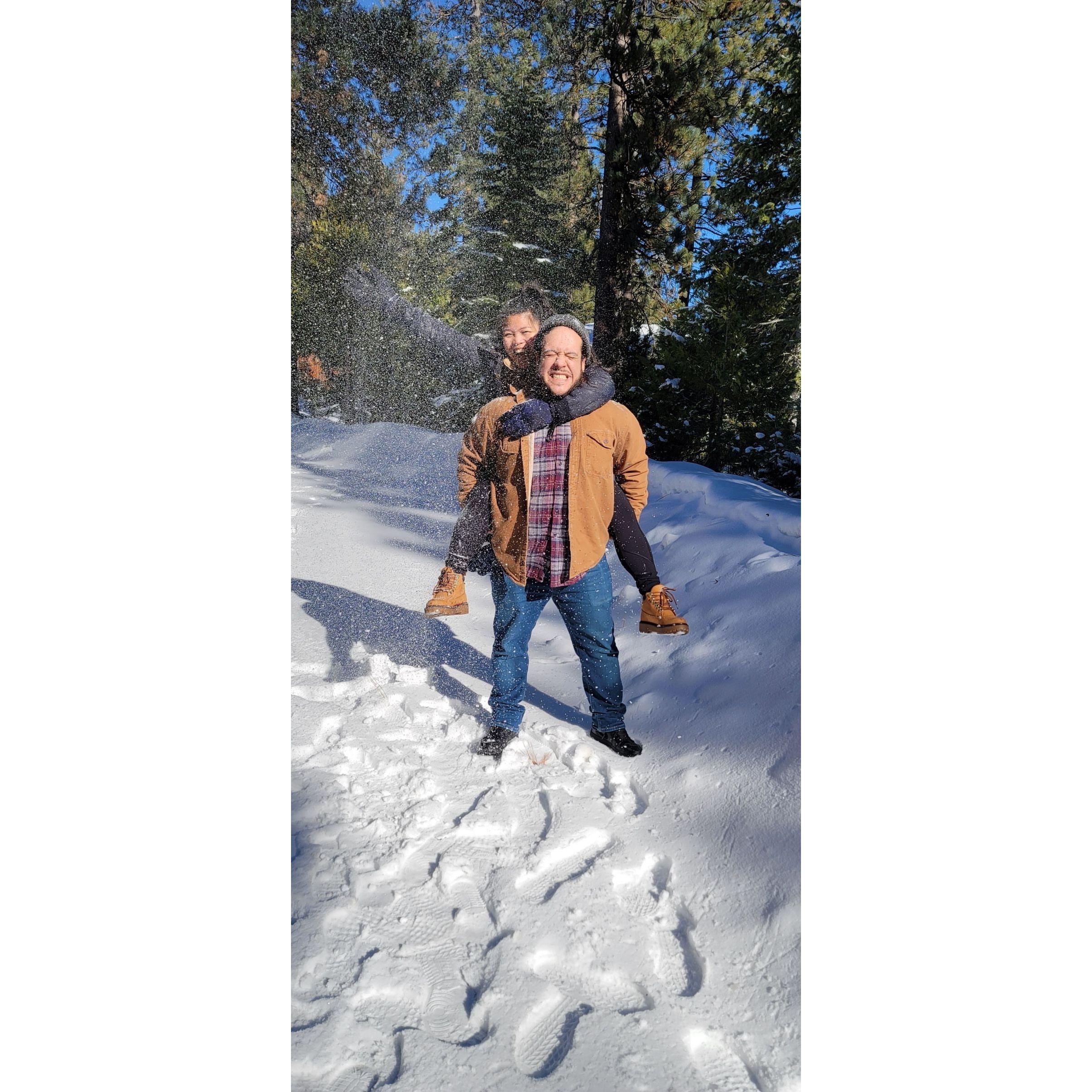 Some snow time fun! Circa 2021.