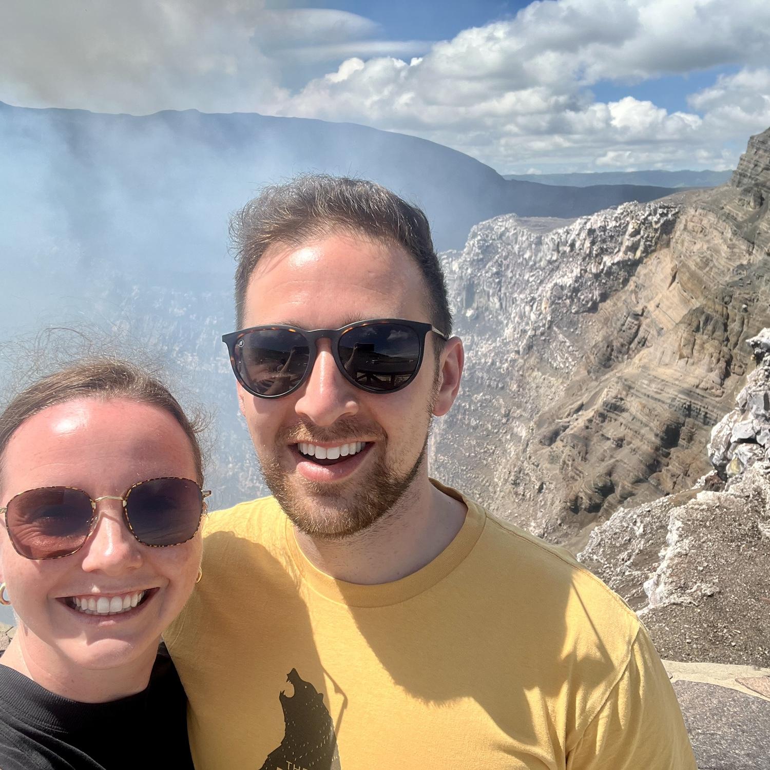 Grenada, Nicaragua - a spontaneous day trip we took while on vacation in Costa Rica. We got to visit beautiful Lake Nicaragua and an active volcano… and neither of us pushed the other in!